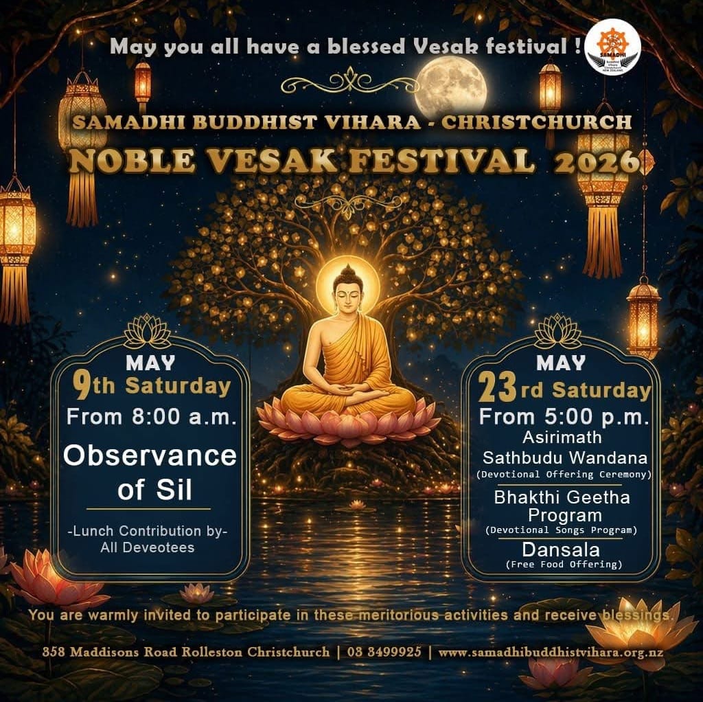 Noble Vesak Festival 2026 - Christchurch
